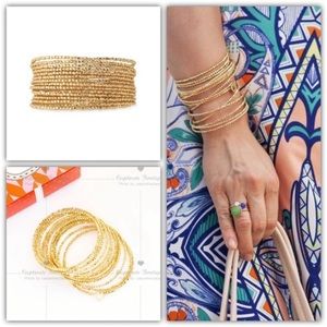 Stella & Dot gold beaded wrap bracelet like NEW!